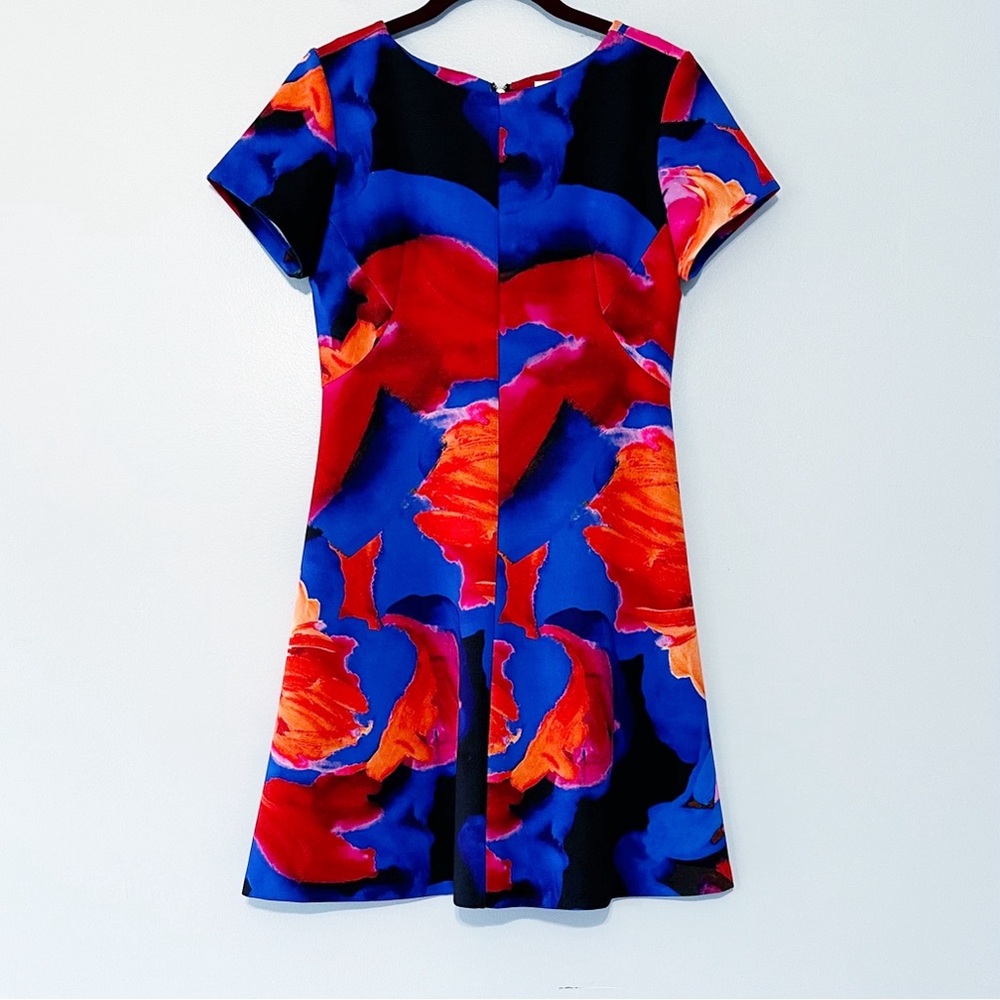Amanda Uprichard Vibrant Abstract‎ Scuba A-Lone Mini Dress